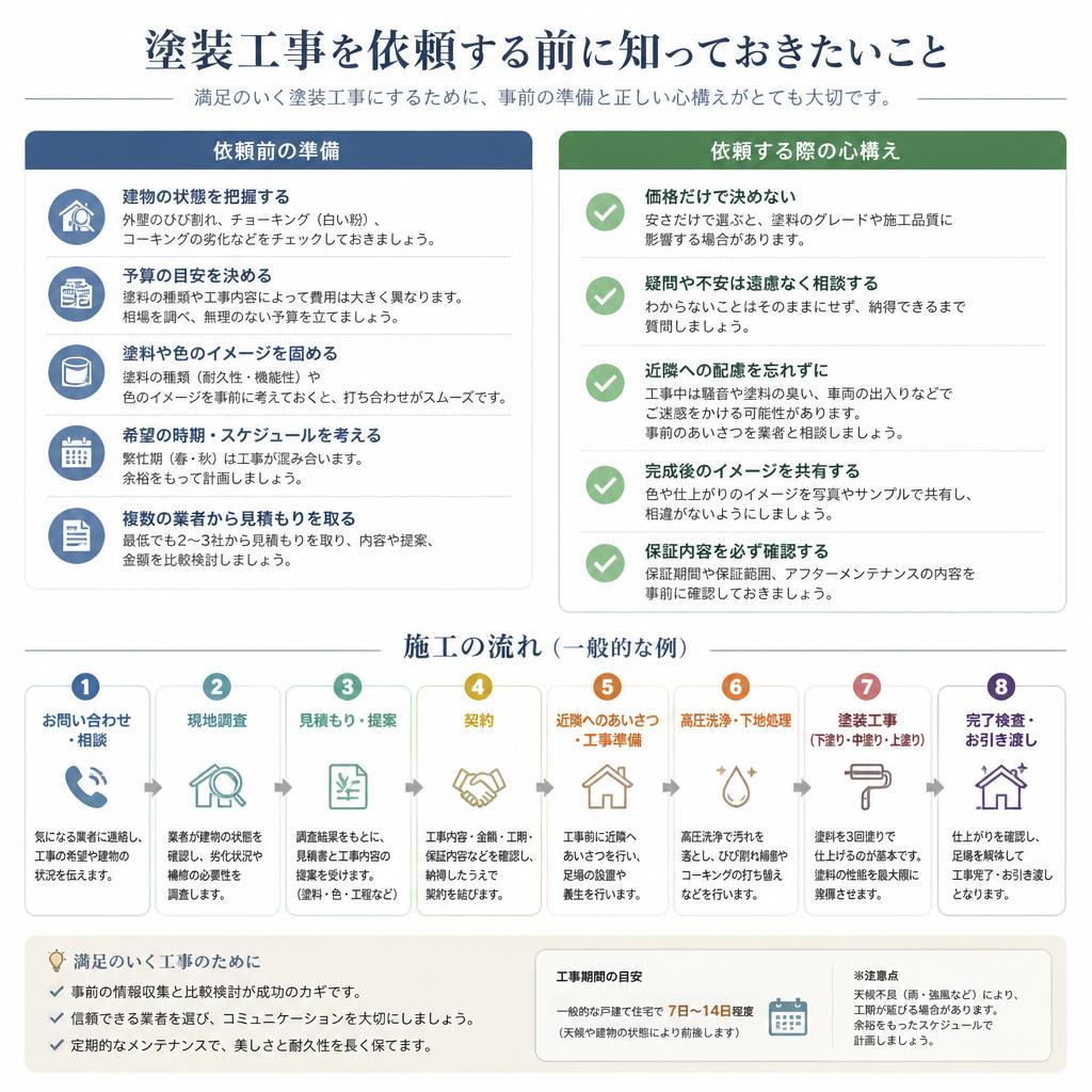 施工前の準備と心構え