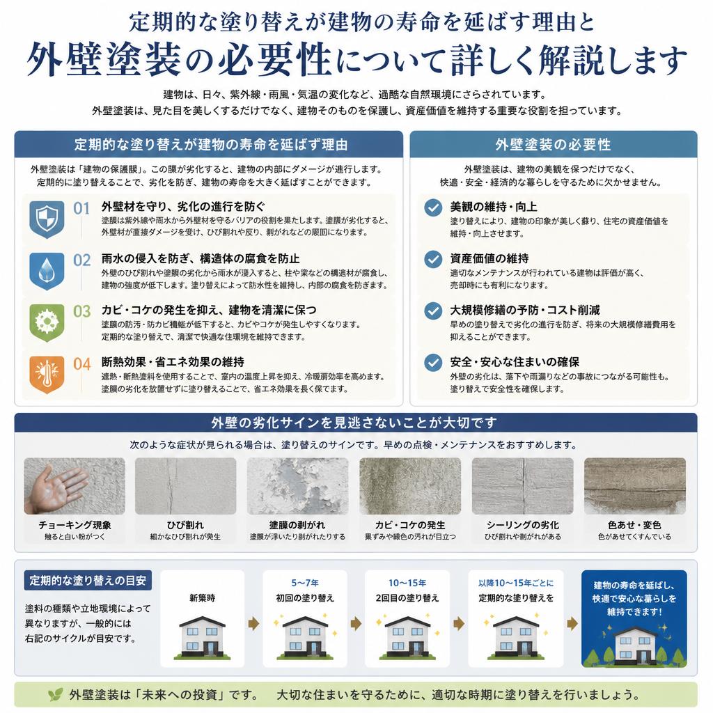 外壁塗装の重要性