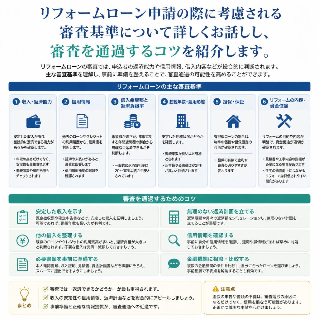 審査基準を知ろう