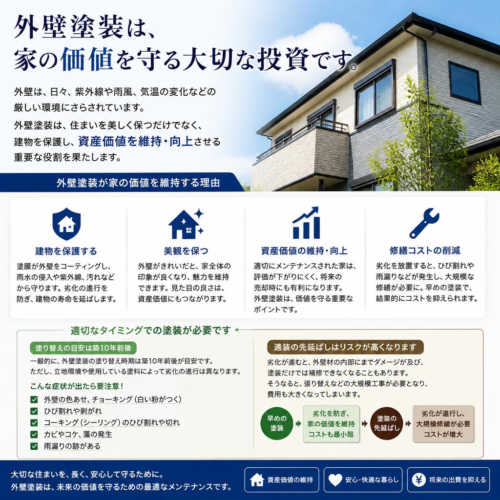 2. 外壁塗装の重要性