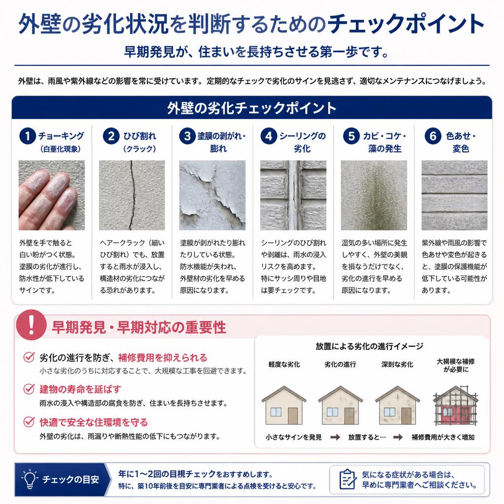 劣化のサインを見逃すな!