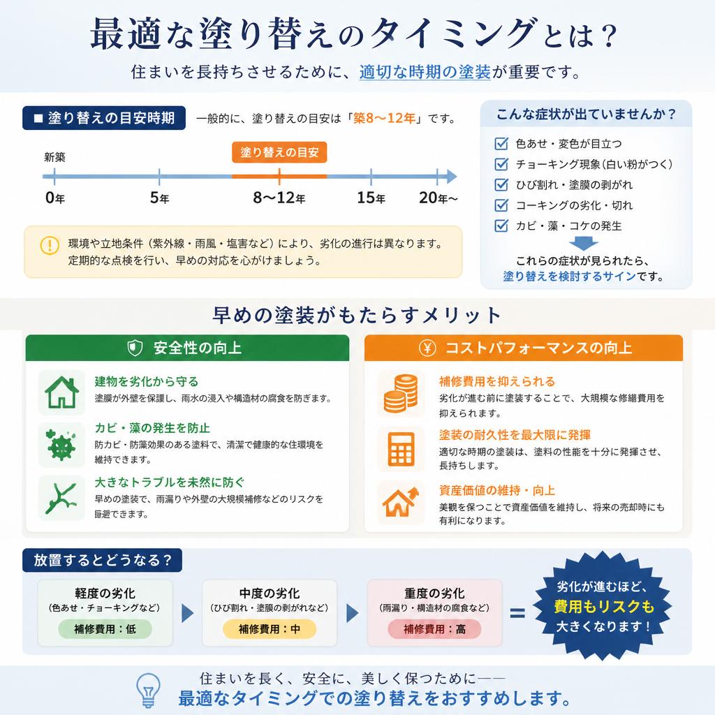 塗り替えの時期とメリット