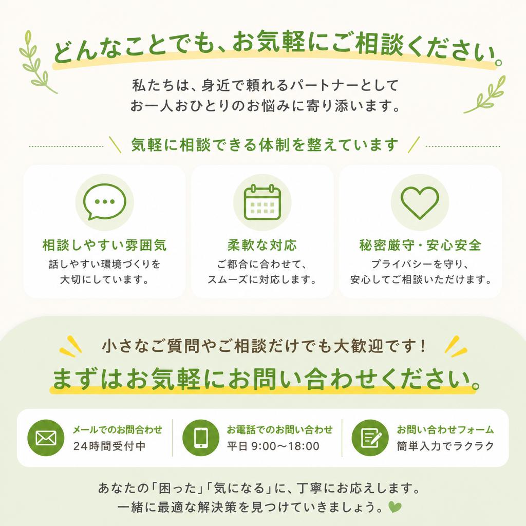 お問合せ・無料診断のご案内