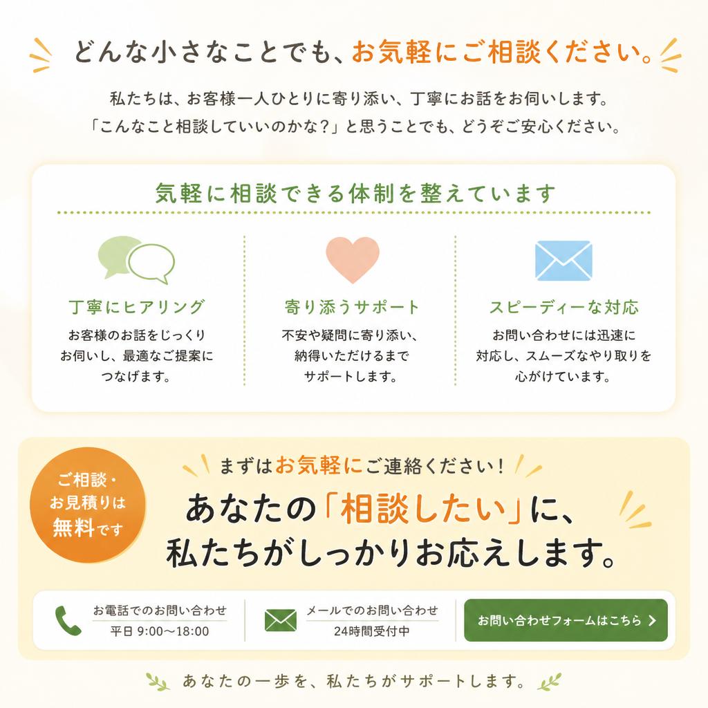 お問合せ・無料診断のご案内