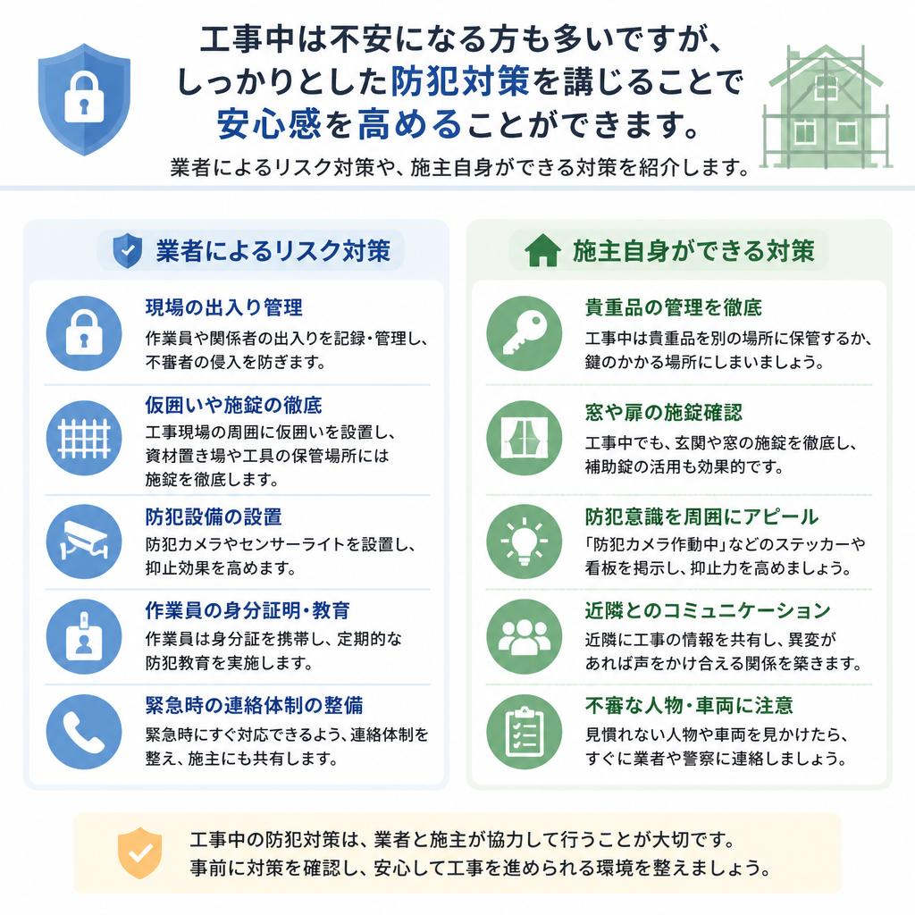 工事中の防犯対策