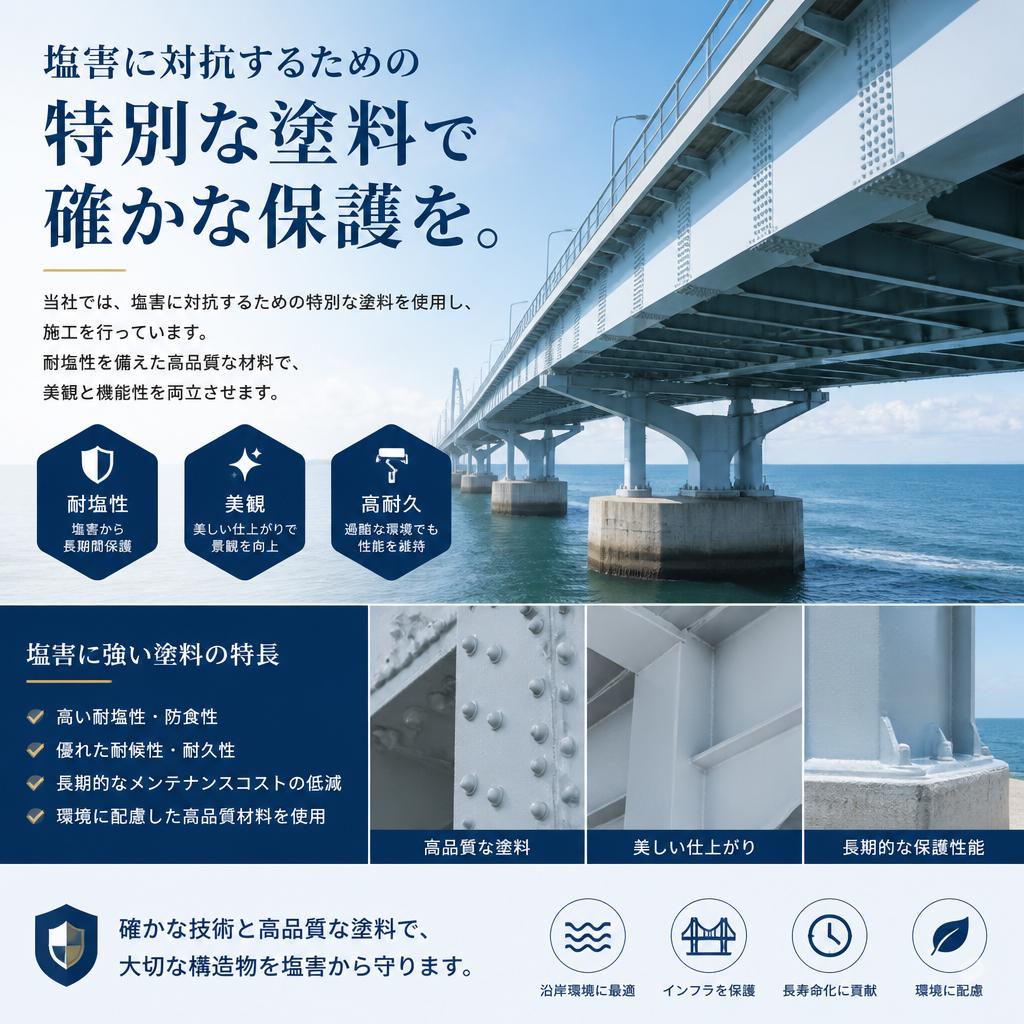 弊社の塩害対策塗装プラン