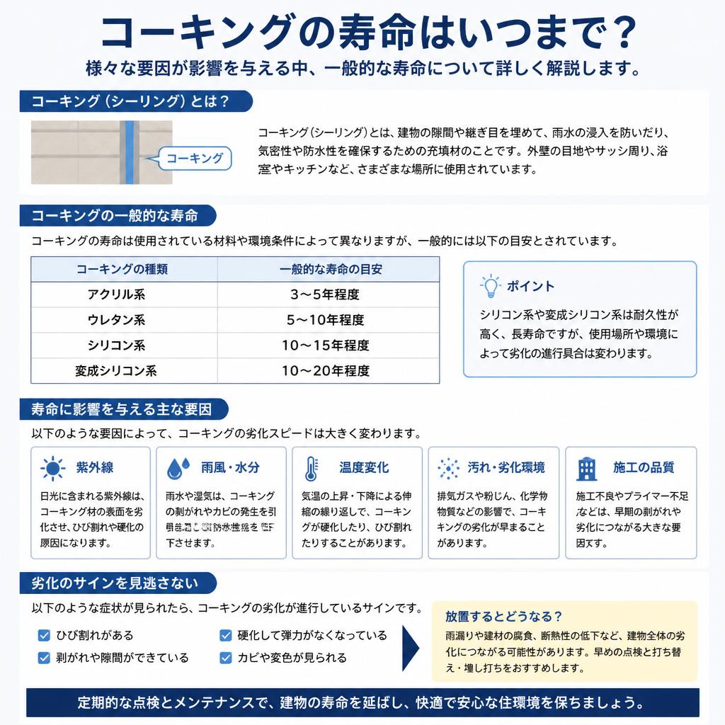 コーキングの寿命とは