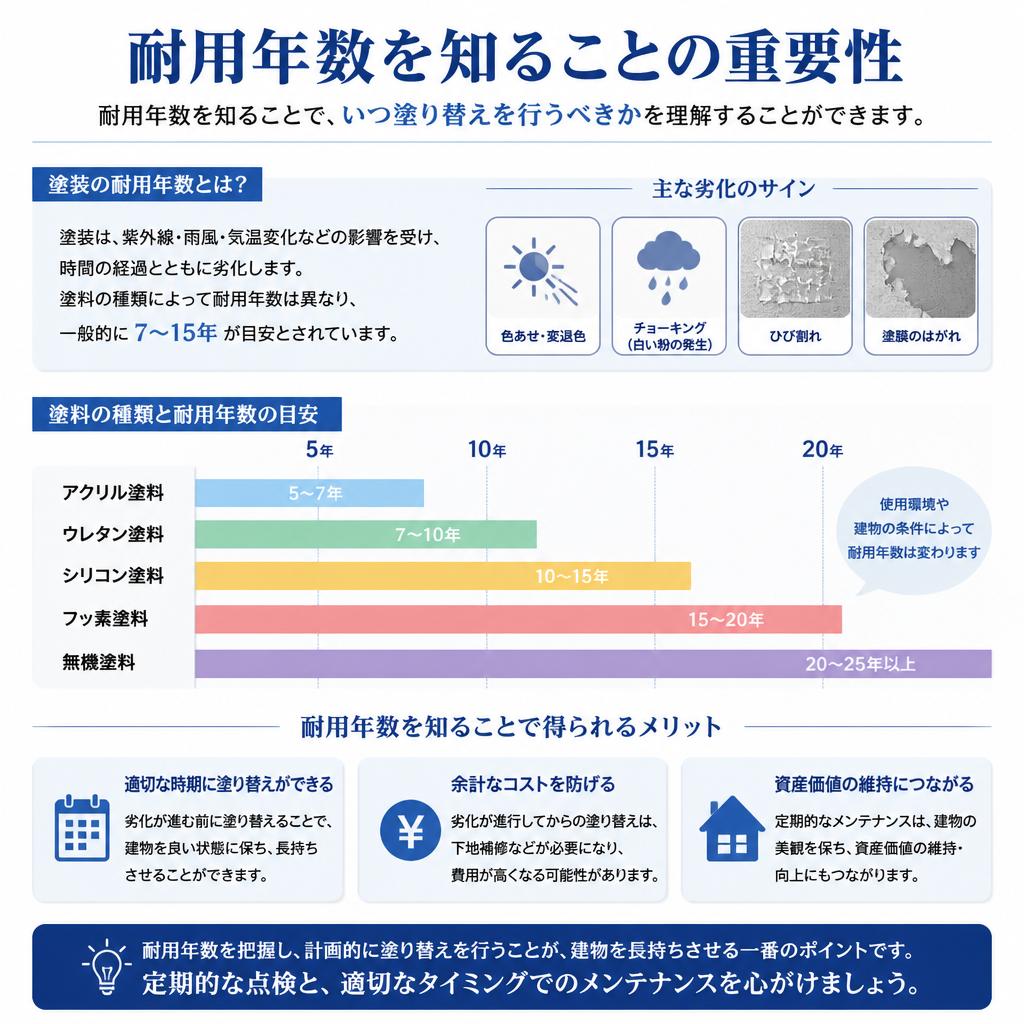 外壁塗装の耐用年数を考える理由