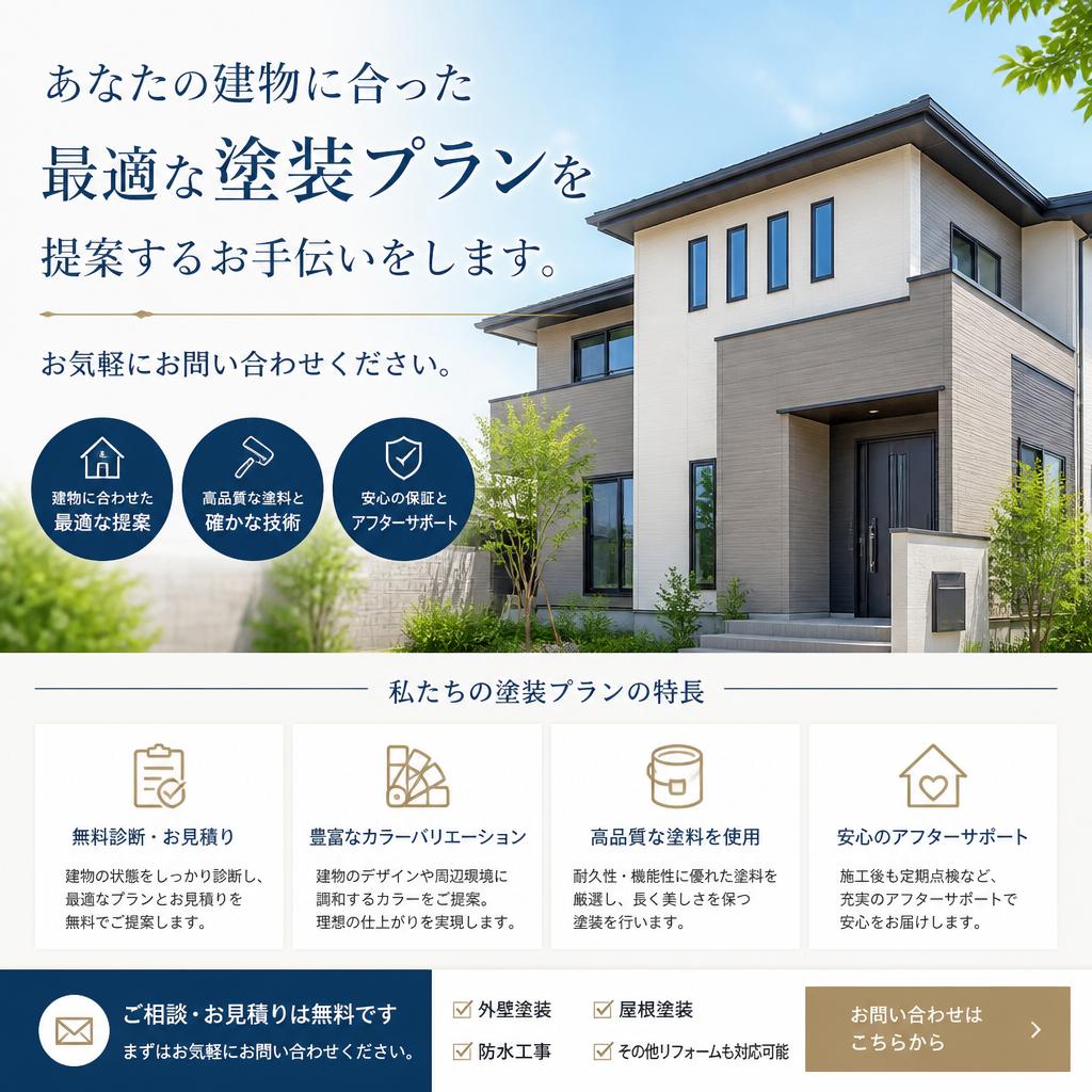 最適な外壁塗装プランをご提案！