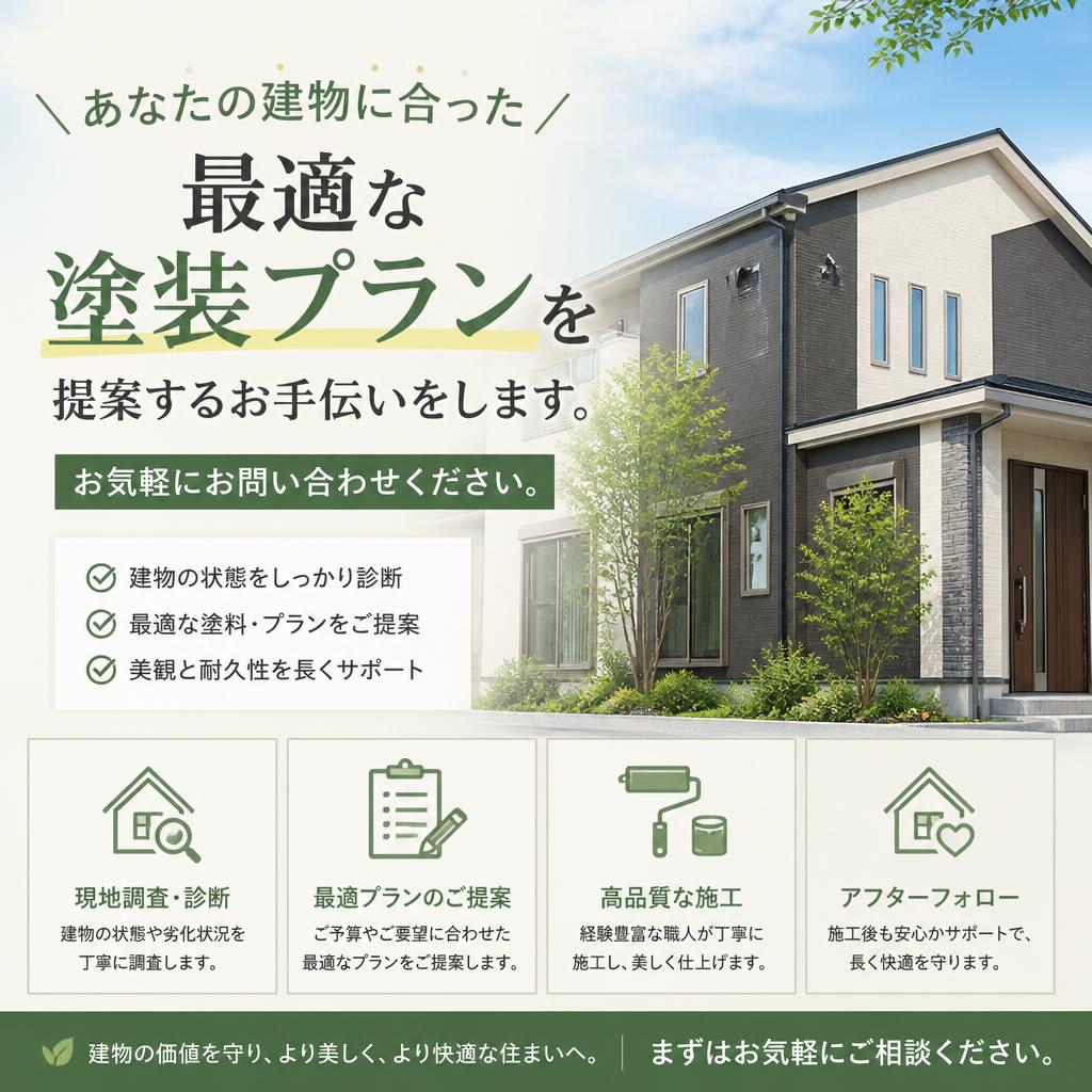 最適な外壁塗装プランをご提案！